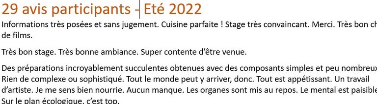 avis stage bonne assiette