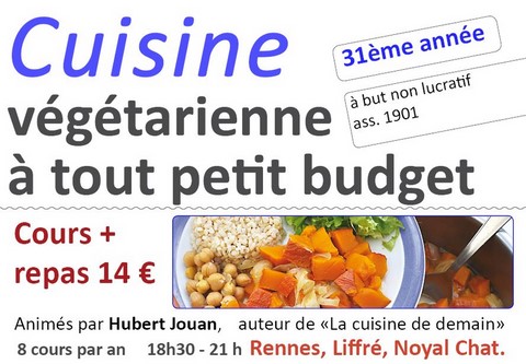 cours de cuisine végétarienne à Rennes