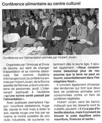 conférence cuisine avec Hubert Jouan