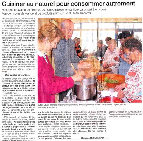 conférence cuisine avec Hubert Jouan